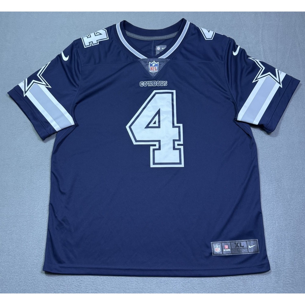 Dallas Cowboys Nike On Field Jersey Mens XL Dak Prescott #4 Dri-Fit NFL